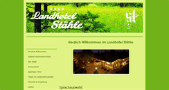 Desktop Screenshot of hotel-staehle.de